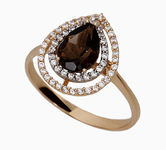 золотые кольца с полудрагоценными камнями 17051408